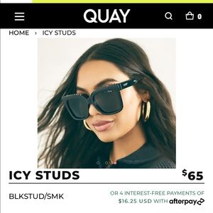 Quay Icy Stud Sunglasses